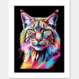 Lynx Cat WPAP Posters and Art